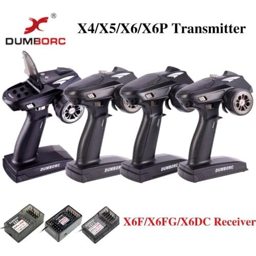 DUMBORC X6P 6CH 2.4G RC Radio Controller Transmitter with X6DC Receiver for RC Car Boat