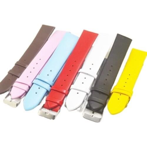 Simple Watchbands Belt Watch Band Leather Strap Watch Bands Stainless Steel Buckle Clasp Watch Accessories 16mm/20mm 2021 New