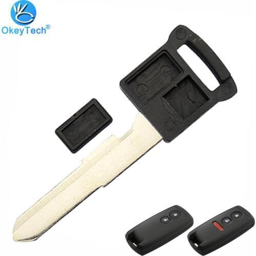 OkeyTech For Suzuki Grand SX4 Grand Vitara Swift Smart Key Uncut Smart Insert Remote Emergency Key Blade No Chip for Suzuki Key