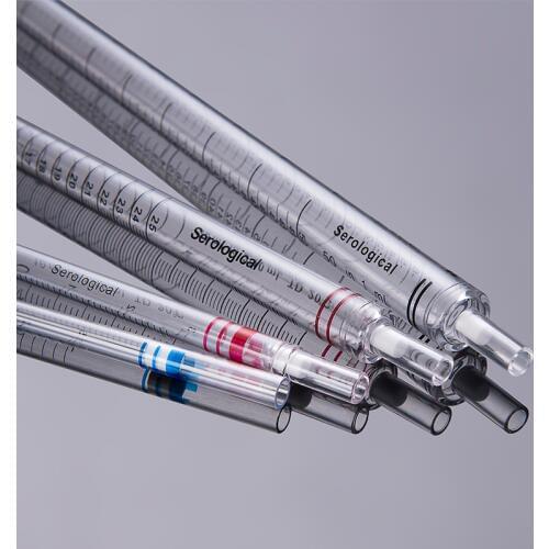 25 Pcs 50ml Serological Pipette Burette Sterile Disposable Plastic