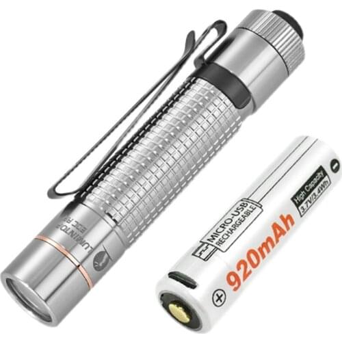 LUMINTOP EDC AA Titanium Mini Flashlight Lanterna Nichia 219CT LED 550 LM By 14500 Battery for Self Defense Outdoor Lighting