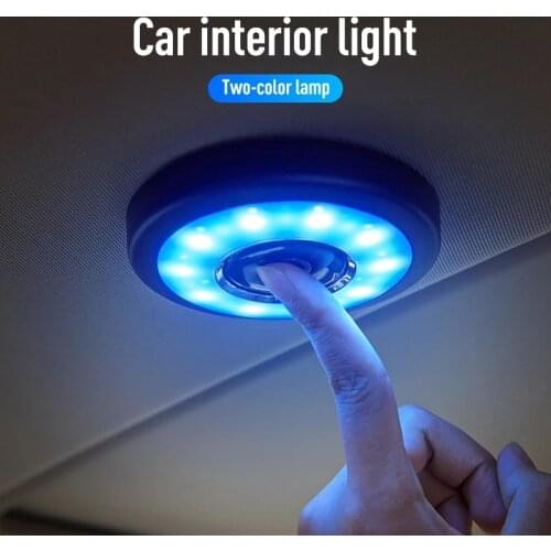 USB Charging LED Night Light For Car Portable Rechargeable Wireless Interior Reading Lamp Universal Touch Car Interior Lights