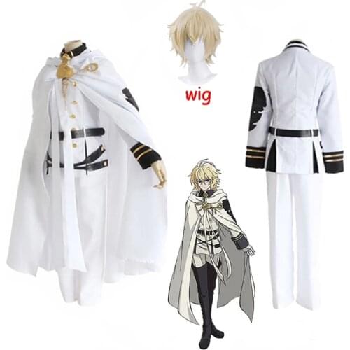 Anime Seraph Of The End Owari no Seraph Mikaela Hyakuya Uniforms Halloween party Cosplay Costume Full Set