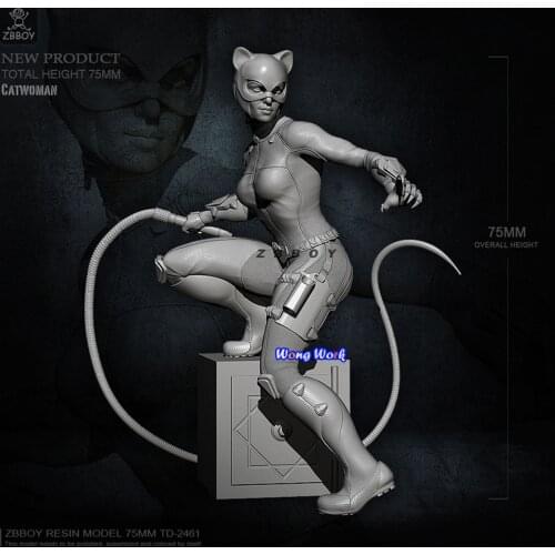 Wong Work Unpainted Resin 75mm Unassembled Garage Kits GK Model Kit Figure TD-2461