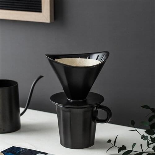 Japanese 2-4 Cups Ceramic Coffee Dripper Hand Drip Coffee Filter Creative V60 Coffee Brewer Pour Over Coffee Maker Drip Filter
