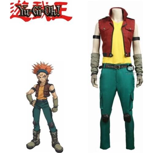 Yu-Gi-Oh! Yugioh 5Ds Crow Hogan Cosplay Costume Custom Made For Halloween Christmas