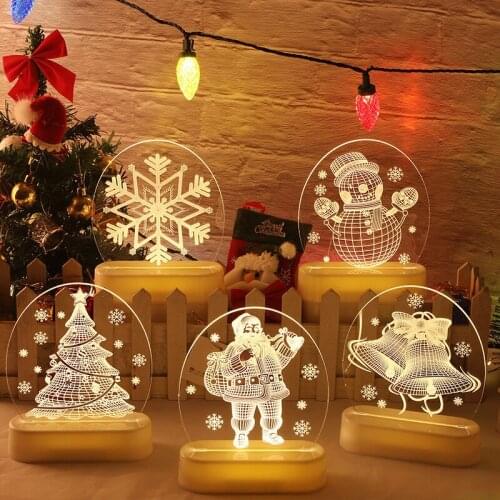 3D Led Luminous Window Holiday Room Decoration LED String Lights Garland Nadavid Decor Battery Power Christmas Fairy Lights