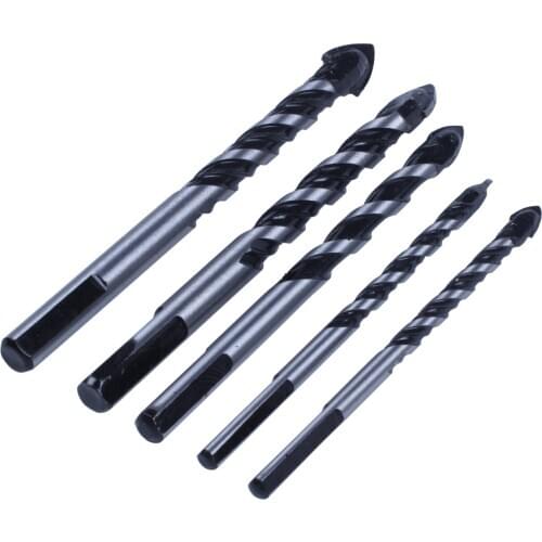 5 Pcs Multi-Material Drill Bit Set for Tile,Concrete, Brick, Glass, Plastic and Wood Tungsten Carbide Brick Wall CNIM Hot