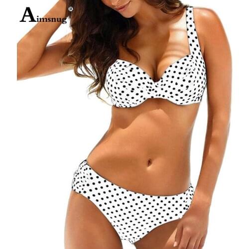 Купальники в горошек Aimsnug China At AliExpress