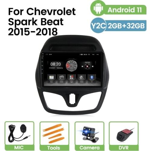 Tomostrong 4 core radio player For CHEVROLET Spark Beat 2015 2016 2017 2018 gps navigation with fm wifi usb stereo