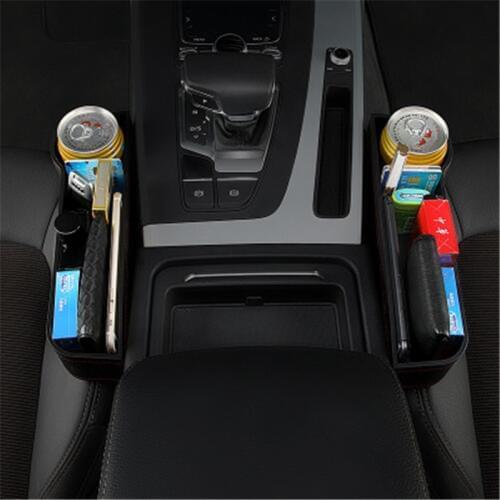Car Driver Side Seat Gap Storage Box Pocket Organizer Phone Holder Uiversal Size Seats Interior Accessories