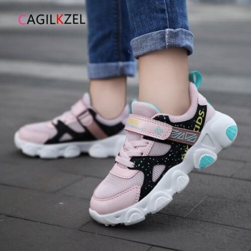 CAGILKZEL 2020 Autumn New Kids Shoes For Girl High Quality Breathable Casual Sports Shoes Boys Sneakers Running Children Shoes