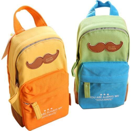 Deli lovely creative multifunctional student stationery pencil case bag plastic bag pencil bag