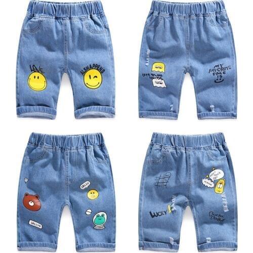 2020 Children Denim Pant Spring Girls Jeans Children Boys Hole Jeans Kids Fashion Denim Pants Summer Baby Jean Infant Clothing