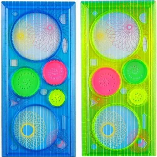 Spirograph Geometric Ruler Montessori Toys Drafting Tools Stationery for Students Drawing Toys Set Learning Toys for Children