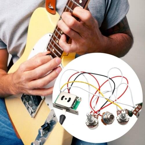Guitar Complete Circuit 5 Way Toggle Switch Replacement Electronic Component Simple Installation Bass Wiring Harness for Instrum