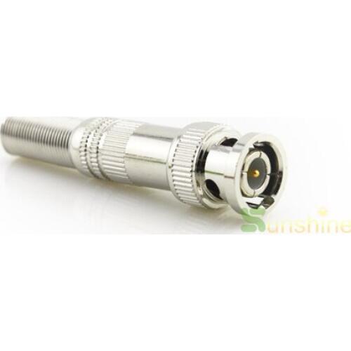 Hamrolte BNC Male Connector Plug to RG59 Coax Cable Coupler Adapter For CCTV Camera Surveillance Kit System