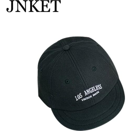 JNKET New Unisex Short Visor Baseball Cap Hip Hop Caps Outdoor Sunhat Snapbacks Hats Letter Cap Gorras Casquette