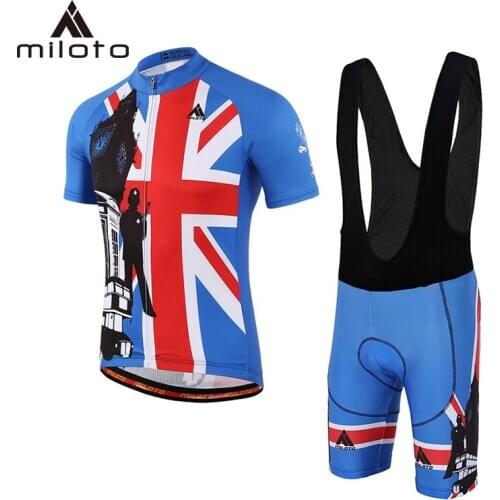 MILOTO Breathable Cycling Clothes Pro Team Cycling Clothing Short Sleeve MTB Bike Clothing/Quick Dry Ropa Ciclismo Men Cycling