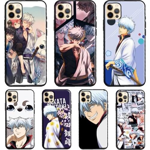 Sakata Gintoki Gintama Anime Soft Cover For iPhone 11 12 Pro Max XS XR X 12 mini SE 2020 5S 6S 7 8 Plus Phone Case
