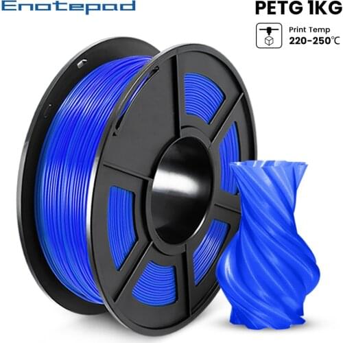 Enotepad New Arrive PETG 3D Printer Filament 1.75mm PETG 1KG Spool 100% no bubble with Vacuum packaging пластик для 3d принтера