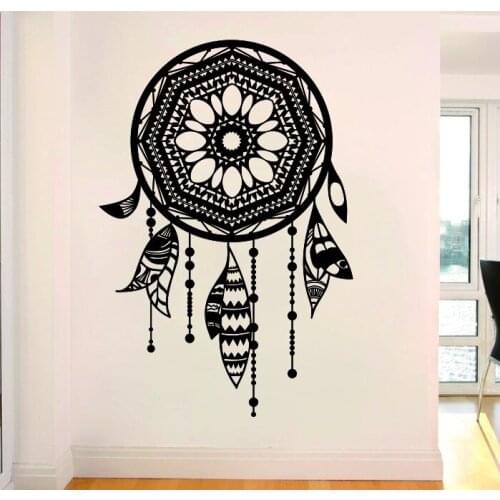 New Arrived Wall Sticker Vinyl Art Dreamcatcher With Ethnic Wall Decals Home Living Room Art Decoration Wall Mural Y-779