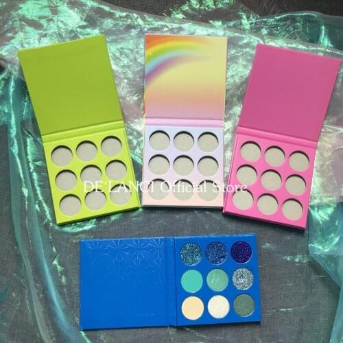 DIY Eyeshadow Palette Custom Private label Empty Makeup Pallete Choose Colors Matte Shimmer Glitter Eye Shadow 15 colors