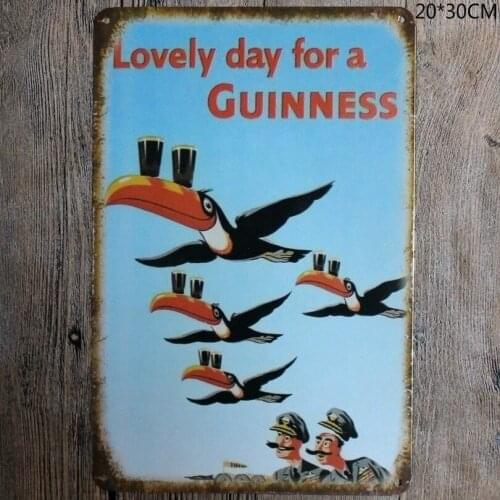 Lovely Day for a Guinness Metal Painting Retro Sign Wall Bar Home Art Decor 30X20CM(Visit Our Store, More Products!!!)