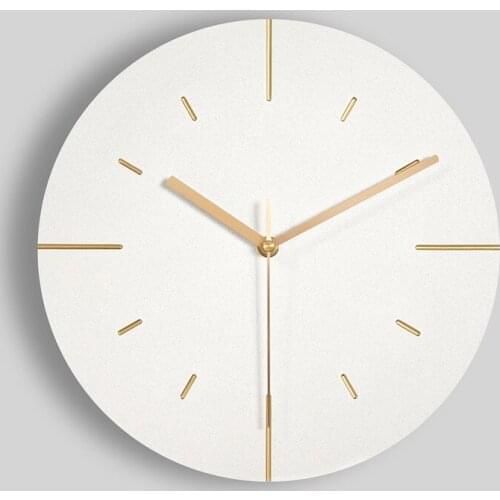White Simple Wall Clock Classic Large Silent Fashion Modern Nordic Wall Clock Round Reloj De Pared Living Room Decoration BD50WC