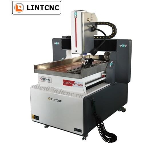 CNC Router 6090 6012 4 Axis 2.2kw Metal 3D Carving Woodworking Machine Mach3 l DSP System Water Milling Engraving Machine