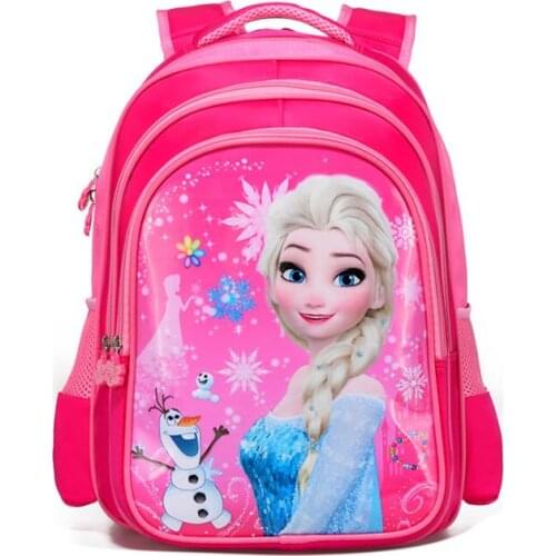 Disney Cartoon Girl Schoolbag Baby Frozen Elsa Princess Children Primary student School bag Bagpack Iron Man Kids Backpacks