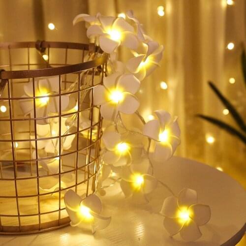Wedding Decoration 3m 6m 10m Christmas Light Bedroom Decor LED Frangipani Warm Light String Fairy Light Xmas DIY Garland Navidad