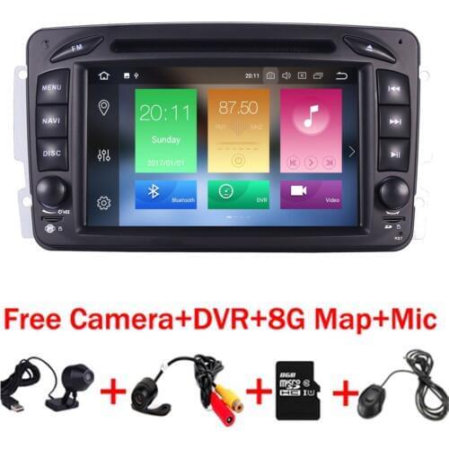 In Stock ANDROID 8.0 CAR DVD PLAYER For Mercedes-Benz W209 W203 W168 M ML W463 Viano W639 Vito Vaneo 4G Wifi GPS BT Radio 4G RAM