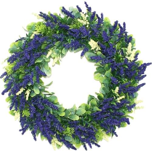 40cm Front Door Wreath Rose Greenery Garland Home Decor Window Wall Ornaments