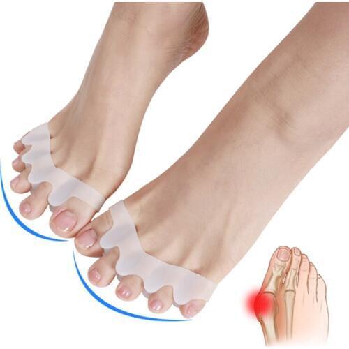 1 Pair KWOEE Foot Toes Rehabilitation Toe Separator Hallux Valgus Care Toes Corrective Orthotics Toes Overlapping Separation
