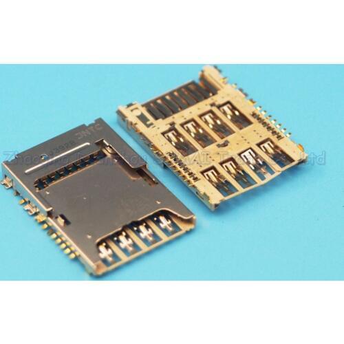 10pcs/lot Double Sim Card holder For Samsung NOTE3 Card Slot i9200 I9205 I9208 N900 N9005 N9006 SIM Card socket