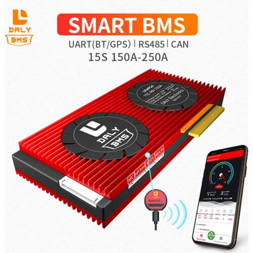 15S 48V Smart BMS Lifepo4 150A 200A 250A with uart 485 CAN PCB PCM Protection Circuit Board for 3.2v LiNCM with inverter Solar