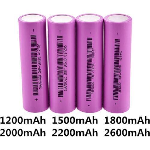 18650 Battery 3.7V 2200mAh ICR 18650 Rechargeable Batteries Li-ion Lithium Battery