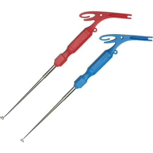 2Pcs Universal Nail Knot Tying Tools Loop Tyer Pen Shape Hook Remover Fishing Quick Knot Tool Tackle Accessory