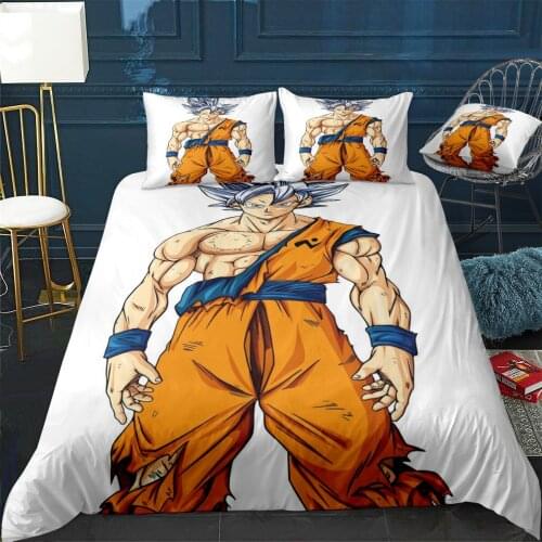 GOKU ULTRA INSTINCT Duvet Cover Comfortable Quilt Home Decora Design Universal Bedding Set Bedclothes+Pillowcase 3pcs