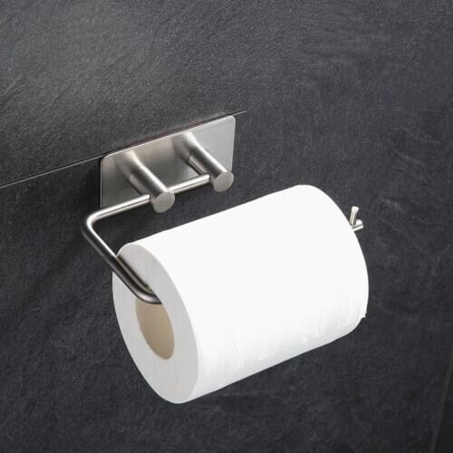 304 Stainless Steel Wall Mounted Toilet Paper Holder WC Rolling Papers Towel Shelf Tissue Box Bathroom Accessories Hardware