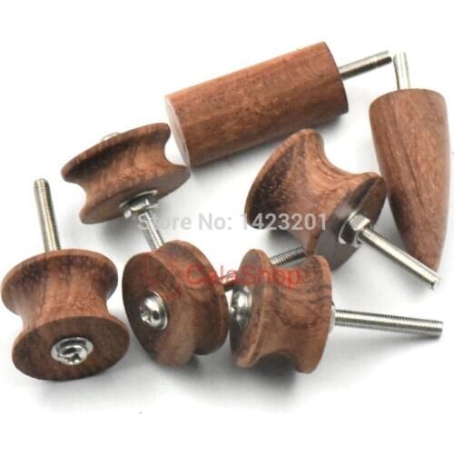 7 Pcs / Lot Chaser Leather Craft Burnisher Kits Cocobolo Leather Tool Slicker Skirt