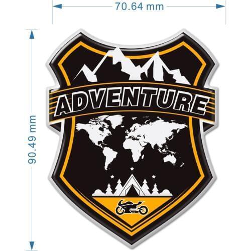 Car ADV Adventure Stickers Windshield Windscreen Luggage Aluminum Case For BMW Honda Yamaha Moto Guzzi Benelli Suzuki Motorcycle