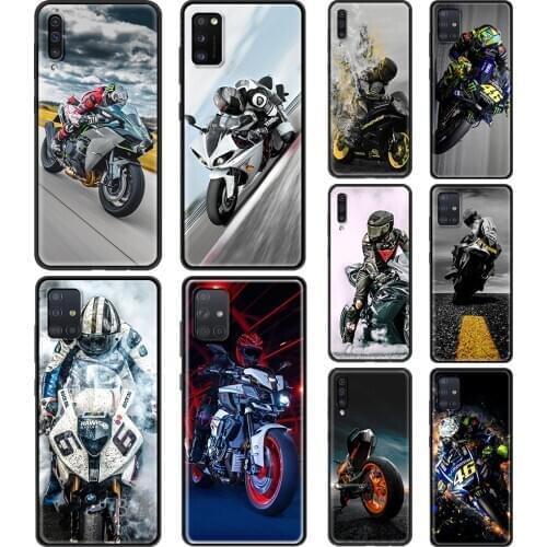 Phone Case for Samsung A12 A50 A70 A21S A71 A51 A01 A11 A02S A21 A31 A41 Silicone TPU Shell Coque Best Latest Cool motorcycle