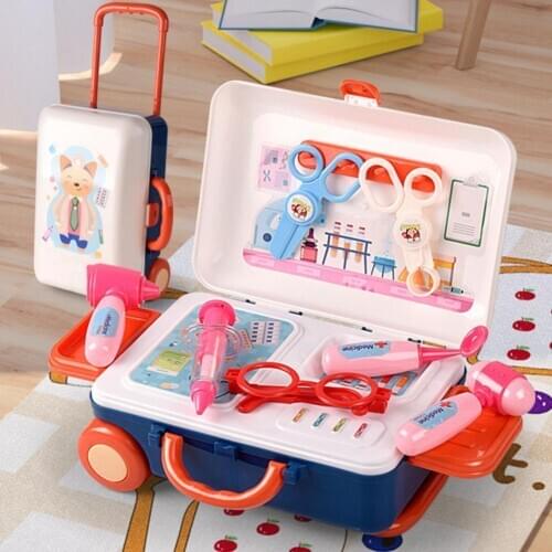 Children Pretend Play Portable Suitcase Medical Tool Set Simulation Toy Gift Kids Educational Toys for Children Gifts
