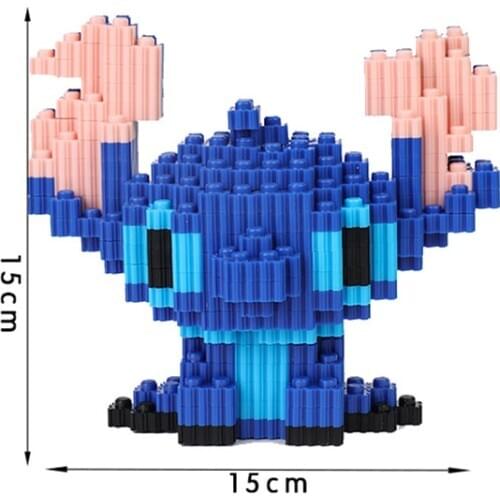 Diamond Brick Creator Doll Mini Particles Lilo and Stitched Angel Mini Creator Building Block Cute Brick Headz Toys For kids
