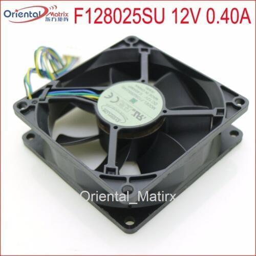 Free Shipping F128025SU 80x80x25mm PWM CPU Fan 12V 0.40A 4Wire 4Pin Computer CPU Cooler Cooling Fan