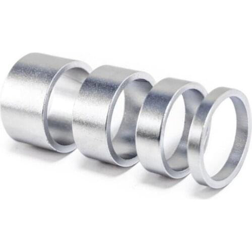MTB Bicycle Front Fork Washer Aluminum Alloy Bike Headset Washer Bike Stem Handlebar Spacer Rings Gasket Spacer Gasket Ring 4Pcs