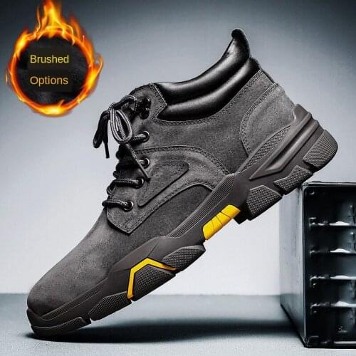 Mens Martin boots mens casual trend large mens shoes winter thermal shoes mens casual shoes mens sneakers