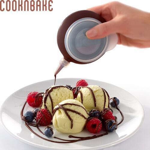 COOKNBAKE Cake Decorating Tip Sets Silicone Cake Muffin Macaron Piping Icing Baking Tool Pot 3 Nozzles Macaroon decorating pen